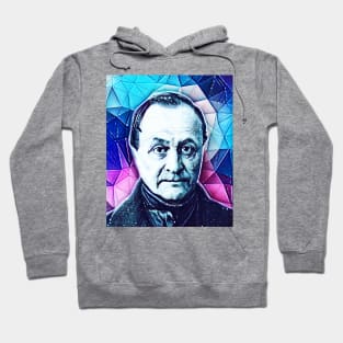 Auguste Comte Snowy Portrait | Auguste Comte Artwork 13 Hoodie